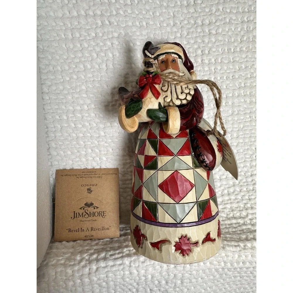 Jim Shore Canadian Santa Revel In A Reveillon 4017648 NIB Enesco Christmas
